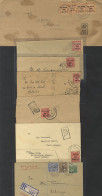 1942-43 Covers (7) Incl. Registration & Censorship With Pmks Of Pudu 19.9.2602, Kuala Selangor 10.27.2602 Etc. - Autres & Non Classés