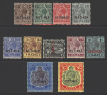 1914-21 MCCA Set Optd SPECIMEN, Large Part O.g, Fresh Appearance, SG.69s/8s. (11) Cat. £550 - Altri & Non Classificati