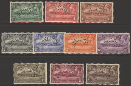 1932 Settlement Set Perf SPECIMEN, M (mount Remnants, 2/6d - Tiny Thin), SG.84s/93s. (10) Cat. £250 - Other & Unclassified