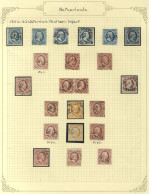 1852-63 5c (6), 10c (12 + Pair), 15c (2) In Various Shades From Different Plates, All U Four Margins, Some Very Large, F - Other & Unclassified