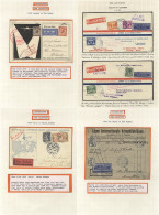 AIRMAILS 1921-39 Written Up K.L.M Collection Of Covers Incl. 1921-27 Seagull Issues, U On Internal Non Airmail Use (4),  - Sonstige & Ohne Zuordnung