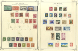 1906-77 M & U Collection On Printed Leaves Incl. 1906 Christchurch ½d & 3d M (Cat. £95), 1936-42 9d M (2 Diff), 1940 Cen - Autres & Non Classés