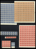 OFFICIALS 1938-51 KGVI ½d Brown Orange, 1½d Scarlet & 3d Blue (SG.O135, O139 & O140) UM Multiples Of 120 Of Each, Mainly - Other & Unclassified