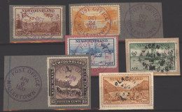 1933 Air Set Of Five (+ 15c, SG.229), Each FU On Piece, SG.229/34. Cat £350. - Other & Unclassified