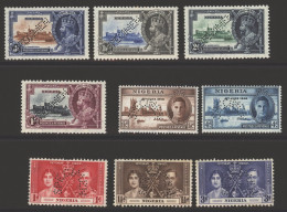 1935 Silver Jubilee, 1937 Coronation & 1946 Victory Sets Perf SPECIMEN, M (1s Jubilee - Missing Perf Top, Some Tones Pre - Autres & Non Classés