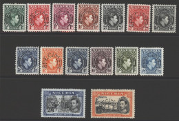 1938-51 Defin Set Perf SPECIMEN, M (5s - Toned Gum), SG.49s/59s. (15) Cat. £450 - Altri & Non Classificati