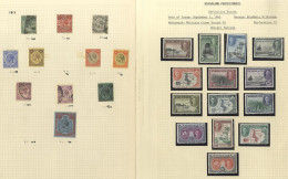 QV-QEII M & U Accumulation On Leaves & Stock Pages Incl. KGV To 2/6d M, KGVI To 5s M, 1948 Set To 20s M & U Etc, Poor To - Autres & Non Classés