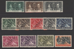 1937 Coronation Set Perf SPECIMEN & 1938 Defins ½ To 1s Perf SPECIMEN, Fine M (odd Perf Fault), SG.127s/9s, 130s/138s. ( - Altri & Non Classificati