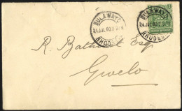 1900 (24 July) Envelope To Gwelo, Bearing 1898 Arms ½d, Tied By 'BULAWAYO/RHODESIA' C.d.s With Another Strike Alongside  - Autres & Non Classés