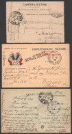 1917-18 PPC/French Military Postal Stationery Commercially Used Between Serbian Army Exile In France (FPO 999) & Italy W - Other & Unclassified