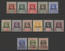 1903 CCA Set Optd SPECIMEN, 1903 Surcharge Set H/stamped SPECIMEN, Fine M, SG.46s/56s, 57s/59s. (14) Cat. £315 - Autres & Non Classés