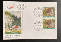 Österreich 1994 Naturschönheiten Mi. 2123 (2x) FDC Schmuckkuvert Ortsstempel PEGGAU U. SEMRIACH - Covers & Documents