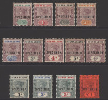 1896-97 CCA Set Optd SPECIMEN, Large Part O.g, Traces Of Toning In Places, SG.41s/43s. (13) Cat. £300 - Other & Unclassified