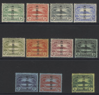 1908 MCCA Set Optd SPECIMEN, Large Part O.g. (hinge Remnants), SG.8s/17s, Cat. £350 - Other & Unclassified