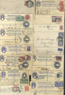 1917-45 Range Of Covers (19) Incl. Uprated, Military, Censored, Postage Dues, Several Registered, Destinations Mainly Ab - Autres & Non Classés