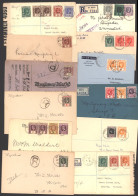 ST. CHRISTOPHER (LEEWARD ISLANDS FRANKINGS) 1912-56 Good Group Of Attractive Covers Franked With Issues Of The Leeward I - Autres & Non Classés