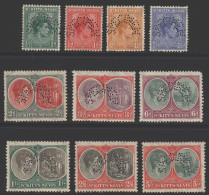 1938-50 MSCA Set Perf SPECIMEN, Fine M (gum A Little Toned, 6d - Rounded Corner Perf). Scarce Set. SG.68s/77s. (10) Cat. - Altri & Non Classificati