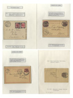 COVERS: Khartoum Cancels On 1901 4mill On 5m Provisional Stationery Card To Hungary, 1902 3m Provisional Card With Addit - Altri & Non Classificati
