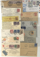 1894-52 Group Of 27 Covers, Postcards & Postal Stationery From 1894 Used Postal Stationery Card To Germany, Airmails Inc - Autres & Non Classés