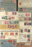 1920-40 Selection Of Registered Covers Bearing A Variety Of Frankings, Some Mixed Issues, A Few Commems & Airs. Interest - Altri & Non Classificati