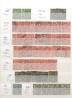 QV-KGVI Duplicated Used Ranges In A Medium Sized Stock Book Incl. Range Of 1d Red Plate Numbers, Better KGV Noted - Down - Andere & Zonder Classificatie