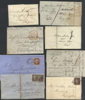 VICTORIAN Cover Accumulation (approx 160 Items) From Pre-stamp Incl. 1835 Horsham/Penny Post, Later Incl. 1842 Brighton/ - Sonstige & Ohne Zuordnung