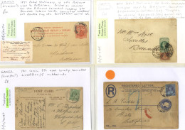 LIVERPOOL QV-QEII With Variety Of Cancellations Incl. 1874 ½d Wrapper Uprated With ½d Bantam And Other Stationery Items  - Other & Unclassified