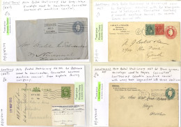 LONDON KEVII Postal Stationery ½d Cards (7) Incl. Uprated, Uprated 1d Letter Card, 1d Postcards (6 Incl. Reply Card), En - Other & Unclassified
