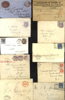 LONDON QV Surface Printed Covers With ½d, 1d & 2½d Stamps Incl. Uncommon Use Of Inland Revenue 1d Fiscal (1881), Attract - Sonstige & Ohne Zuordnung