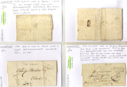 SOMERSET (BRIDGEWATER) 1745-1852 Covers Incl. 1745-96 S/line Marks (4), S/line & Circular Mileages, Mileage-erased (1829 - Autres & Non Classés