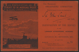 Invitation Card, Hendon: Organising Committee Invitation Red Card (185 X 120 Mm) Printed In Black In Design Similar To T - Altri & Non Classificati