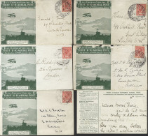 Green Envelopes: Group Of Five (four With Message Sheets, One Roughly-opened), Addressed To London (4) Or Scotland; Also - Autres & Non Classés