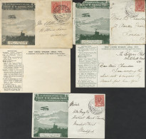 Green Envelopes: Three Examples (one In Worn Condition With Some Loss, One Toned) Cancelled By London C.d.s Dies 3 (2, O - Altri & Non Classificati