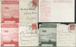 Trio Of Envelopes Incl. Scarlet (2) Used With London Dies 2 & 5 C.d.s Plus Green Example (roughly Opened, Corner Loss) W - Other & Unclassified