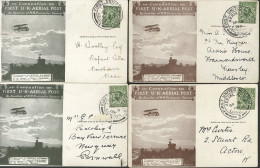 Postcards: Green (2) One With Surface Abrasion, And Brown (2) With London Dies 1, 5, 2 (15th Sept) & 3 Respectively, One - Altri & Non Classificati