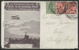 Envelope To Switzerland: Dark Brown Envelope (two Corners Slightly Weak) With Unused Letter-card Addressed To Spitz, Mix - Altri & Non Classificati