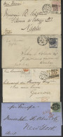 INDIA/ITALY/USA 1882 Env From Paddington To Bombay Franked With 1881 5d Indigo, 1879 Env To Naples Franked With 2½d Plat - Other & Unclassified