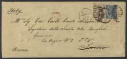 ITALY 1873 Cover From London To Torino, Franked 6d Chestnut Pl.11 Plus 2s Blue, Both Tied By London Duplex For Feb.11.73 - Other & Unclassified