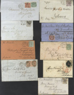 WORLDWIDE - USA/CANADA/CAPE TOWN/FRANCE Etc. 1853-76 Covers Incl. 1863 (12 Feb) EL From Edinburgh To Kingston, Canada 18 - Other & Unclassified