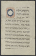 POSTAL REFORM & TREASURY COMPETITION 1839 Robert W. Siever Treasury Essay. Fine Example With Crisp Embossing And Engine  - Autres & Non Classés