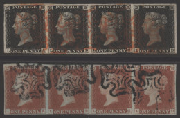 Plate 1b Horizontal Strip Of Four LA-LD, With Good Margins At Top & Sides, Just Clear 'LC' And Touched At Base Of 'LA',  - Andere & Zonder Classificatie