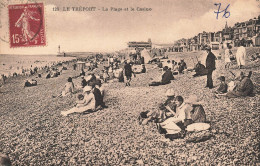 FRANCE - Le Tréport Mers - Vue Générale De La Plage Et Le Casino - Animé - Carte Postale Ancienne - Le Treport