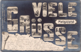 Viele Grüsse , Helgoland  (Stempel: Helgoland 1907 - Helgoland