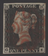 Plate 7 GE, Four Good Margins, Fine Red MC. (1) - Other & Unclassified