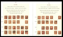 1862 Large Crown P.14 Reserve Pl.15 & 16 Attempted Reconstructed Sheet Of 191 Different Letterings From Pl.15 & Pl.16 (2 - Autres & Non Classés