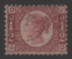 1871 ½d Rose Red Pl.9, Very Fine Lightly Mounted O.g Example Lettered JO, With Good Colour & Well Centred. A Choice Exam - Other & Unclassified