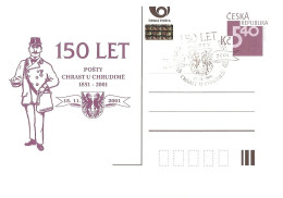 CDV B 359 Czech Republic - Chrast U Chrudime - 150 Years Of The Post Office 2001 - Cartes Postales