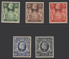 1939 High Value Set Optd SPECIMEN, Type 23, Full Or Large Part O.g, SG.476as/478bs. (5) Cat. £1875 - Other & Unclassified