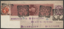 1893 Part Cover Front Franked By ½d Vermilion And 1d Lilac Together With A Life Policy 1d Revenue Stamp Each Cancelled & - Other & Unclassified