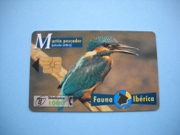 7679 Télécarte Collection MARTIN PECHEUR  Oiseau Carte Espagne  ( 2 Scans )  Carte Téléphonique - Altri & Non Classificati